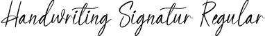 Handwriting Signatur Regular font - Handwriting Signature.otf