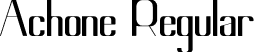 Achone Regular font - Achone-DOpO9.otf