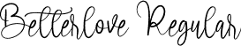 Betterlove Regular font - Betterlove.otf