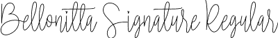 Bellonitta Signature Regular font - Bellonitta Signature.otf