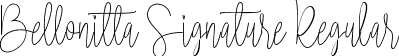 Bellonitta Signature Regular font - Bellonitta Signature.ttf