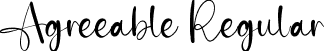 Agreeable Regular font - Agreeable.ttf