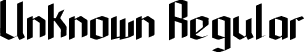 Unknown Regular font - Unknown.otf