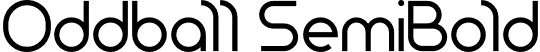 Oddball SemiBold font - Oddball-SemiBold.otf