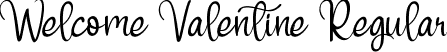 Welcome Valentine Regular font - Welcome Valentine.ttf