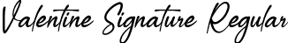 Valentine Signature Regular font - Valentine Signature.ttf