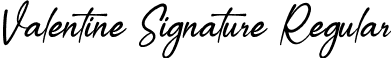 Valentine Signature Regular font - Valentine Signature.otf