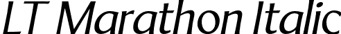 LT Marathon Italic font - LT Marathon Italic.otf