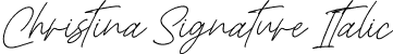 Christina Signature Italic font - Christina Signature Italic.ttf