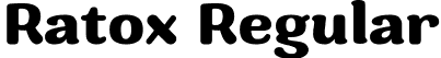 Ratox Regular font - ratox-regular.ttf