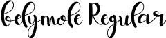 belymole Regular font - belymole.ttf