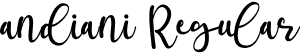 andiani Regular font - andiani.otf