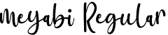 meyabi Regular font - meyabi.ttf