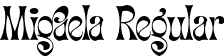 Migaela Regular font - Migaela-Regular.otf
