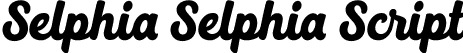 Selphia Selphia Script font - Selphia.ttf