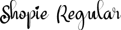Shopie Regular font - Shopie free for personal use.ttf