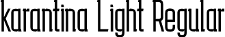 karantina Light Regular font - karantina-Light.otf