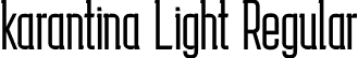 karantina Light Regular font - karantina-Light.ttf