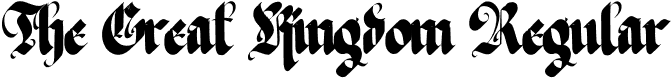 The Great Kingdom Regular font - The-Great-Kingdom.otf