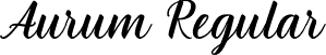 Aurum Regular font - Aurum Script Free.ttf