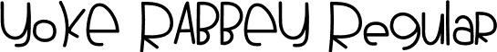 YOKE RABBEY Regular font - YOKE RABBEY.otf