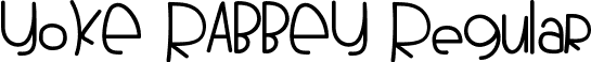 YOKE RABBEY Regular font - YOKE RABBEY.ttf