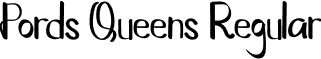 Pords Queens Regular font - Pords Queens.otf