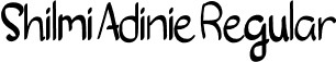 Shilmi Adinie Regular font - Shilmi Adinie.otf