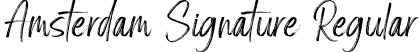 Amsterdam Signature Regular font - Amsterdam Signature.otf