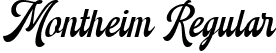 Montheim Regular font - Montheim.ttf