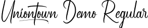 Uniontown Demo Regular font - UniontownDemo-rgm89.ttf