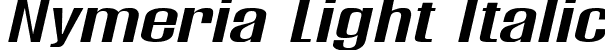 Nymeria Light Italic font - Nymeria-LightItalic.ttf