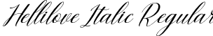 Hellilove Italic Regular font - Hellilove Italic.otf