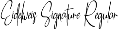 Eidelweis Signature Regular font - Eidelweis Signature.otf