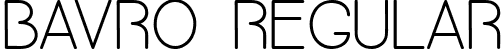 Bavro Regular font - bavro-regular-webfont.ttf