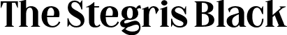The Stegris Black font - Letterhend - TheStegris-Black.otf