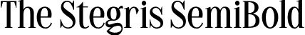 The Stegris SemiBold font - Letterhend - TheStegris-SemiBold.otf