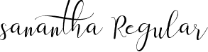 sanantha Regular font - Sanantha-mL8rP.ttf