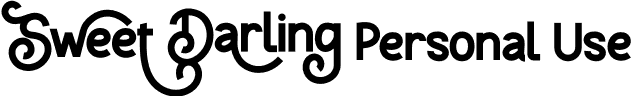 Sweet Darling Personal Use font - SweetDarling-PersonalUse.otf