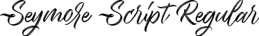 Seymore Script Regular font - SeymoreScript.ttf