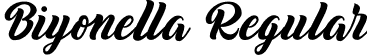 Biyonella Regular font - Biyonella-lg5E5.otf