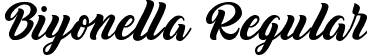 Biyonella Regular font - Biyonella-nRZE1.ttf