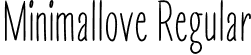 Minimallove Regular font - Minimallove.otf