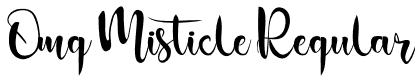 Omg Misticle Regular font - Omg Misticle.otf