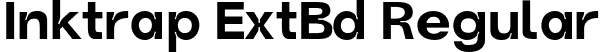 Inktrap ExtBd Regular font - Trap-ExtraBold.otf
