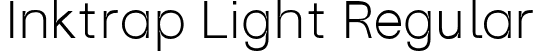 Inktrap Light Regular font - Trap-Light.otf