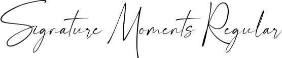 Signature Moments Regular font - SignatureMoments-p7xwd.ttf