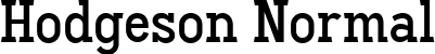 Hodgeson Normal font - Hodgesonnormal-nRDrY.ttf