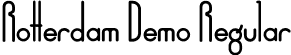 Rotterdam Demo Regular font - RotterdamDemo.otf