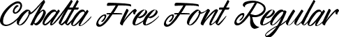 Cobalta Free Font Regular font - cobalta-free-font.ttf
